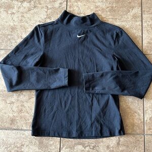 Nike womens sportswear collection long sleeve mock neck vintage shirt
